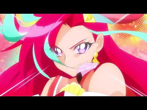 [1080p] Precure! Tropical Change! (Cure Flamingo Transformation)