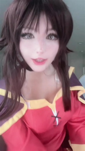 my forced aegyo is so unrefreshing. #megumin #meguminkonosuba #cosplay #foryoupage #konosuba