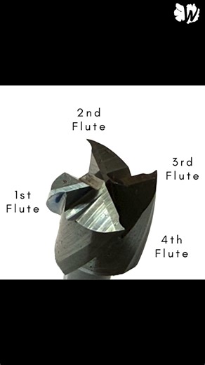 The 16x16 mm 4 flute clearing router bit with a 90 mm shank #shaperorigin #bit #clearing