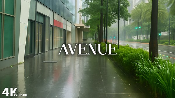 Philippines – Rainy Atmosphere on Ayala Avenue, Manila (4K)
