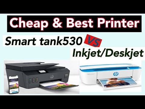 Inkjet/Deskjet vs Ink tank printer/ Hp Smart tank 530 Printer/ Ink bottle printer with Eng subtitles