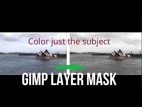 GIMP Layer Mask. How to Color the subject of the Image.