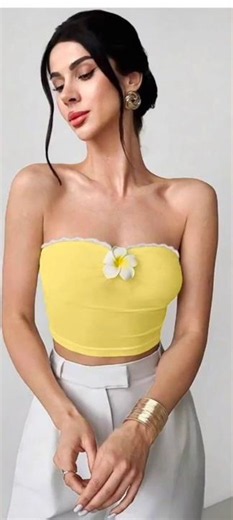 Yellow Top 🤍 White Jeans | Beach Day Outfit Ideas 🌊✨@Meesho
