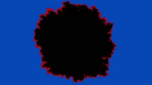 Paper burning from the center, video transition. Smoldering surface isolated on a blue chromakey