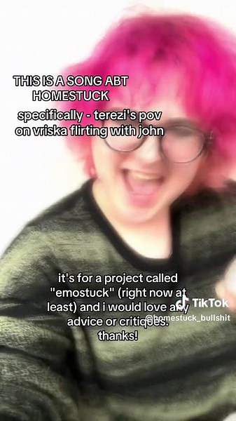 ignore my teeth it's the filter i swear... anyway please give me advice on how to make this better and more interesting etc etc. vrisrezi on top uhhh go follow my instagram emostuck.the.album #emo #homestuck #vrisrezi #terezipyrope #vriskaserket