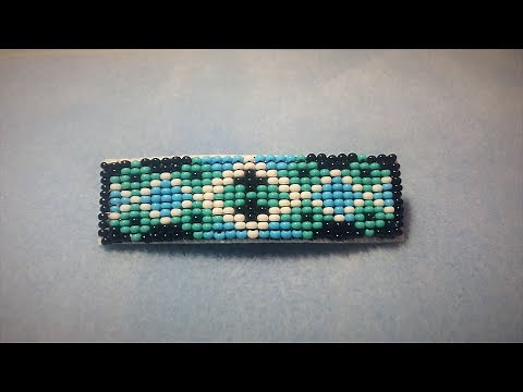 Bead Looming Part 3 - How to make a loomed barrette