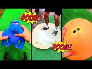 Inflating Toys until they BLOW!💦 (HUGE POP)