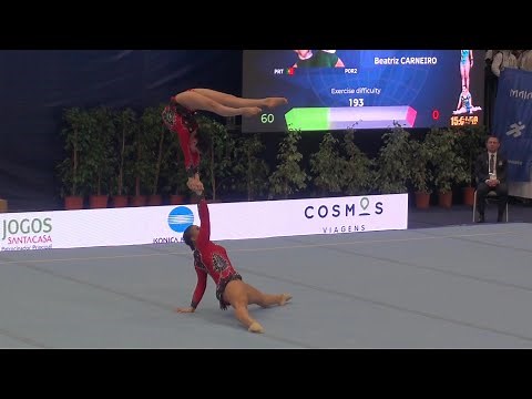 XI FIG Acro World Cup 2023 (Maia) - W2 - Yasmin Rodrigues / Beatriz Carneiro (POR) - Equilíbrio