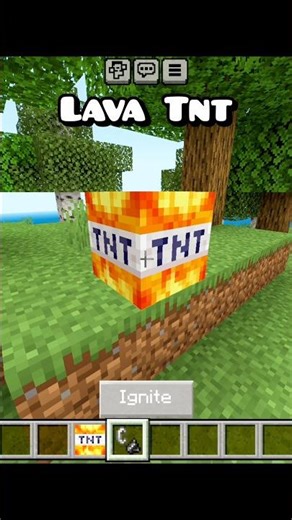 Lava TNT in Minecraft #minecraft #shorts