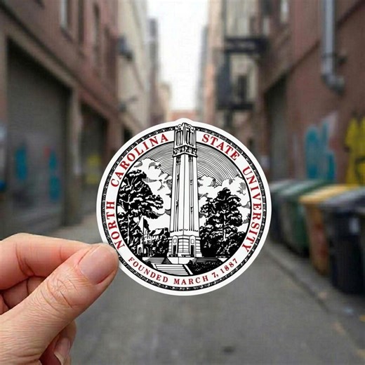 North Carolina State University Wolfpack Vinyl Sticker Decal - Official NC State Gear - Etsy