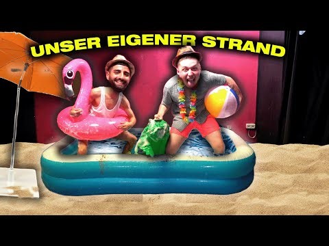 Wir BAUEN unser EIGENEN STRAND im STUDIO | Jordan & Semih