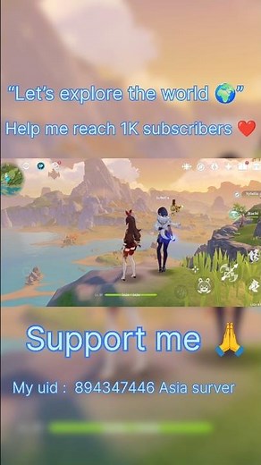 Genshin Impact Mobile Gameplay Let's explore the world #genshinimpact #anime #fighting #shorts #new