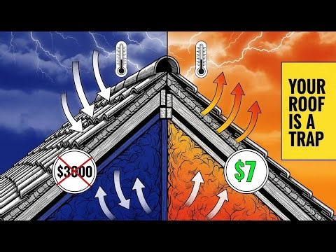 Your Roof Is Cooking You Alive. This $7 Fix Stops It Cold: (Physics Explained)