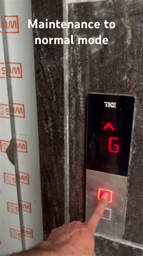Maintenance to normal mode #elevator #ytshorts #zconsultancyr