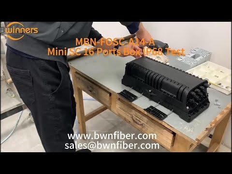 IP68 waterproof testing process MBN-FOSC-A14-A Outdoor Fiber Optic Splice Closure #bwnfiber #odn