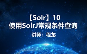 【Solr】10.使用SolrJ常规条件查询