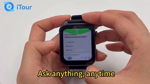 Smart Watch, Real Time Smart Translation Watch, Two-way Instant Voice Translation, Online & Offline Language Translator Device for Men Women, AI Translator Smartwatch with Health Fitness Tracker