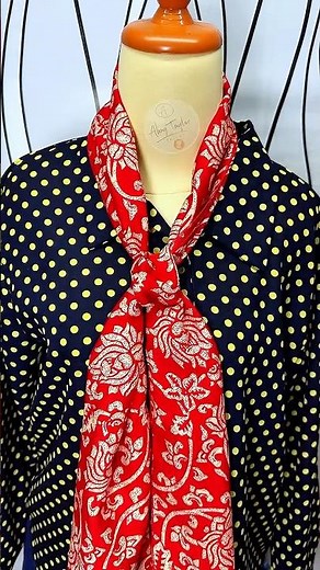 Simple Tie and Scarf Techniques #scraf #fashion