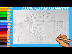 comment dessiner une ville en perspective (speed drawing)