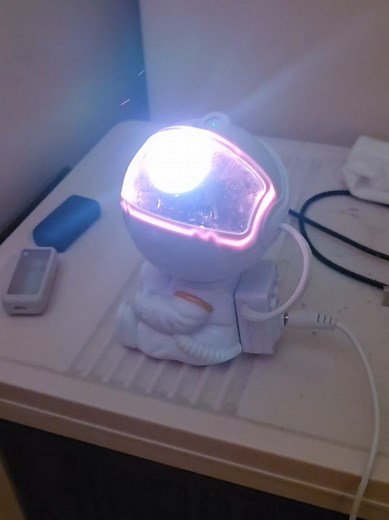 Turn any room into a dreamy galaxy! The Astronaut Galaxy Light Projector creates stunning stars and nebula effects with adjustable colors & brightness. Perfect for relaxing, gaming, or adding cosmic vibes to your space! 💫🌌🌟🌈⭐️ #RoomAesthetic #GalaxyLight #CozyVibes #SpaceTok #RoomDecor