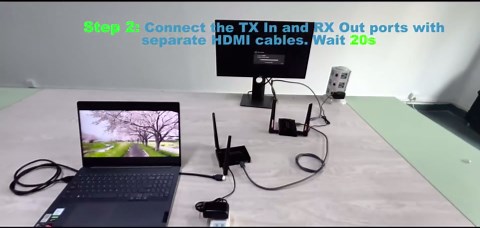 TreasLin Wireless HDMI Transmitter and Receiver Wireless HDMI Extender Full HD 200m (656ft) Support 4K@30Hz IR Remote Control for DSLR Camera Television Laptop Church Home Office