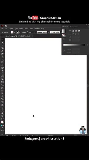 Mj on Instagram: "Try This Logo Design Method in Illustrator — for the full detailed tutorial, visit my channel Graphic Station."