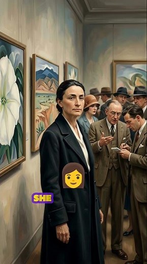 She Turned Flowers Into Power || The Rebel Artist Georgia O’Keeffe #arthistoryfacts #historyshorts