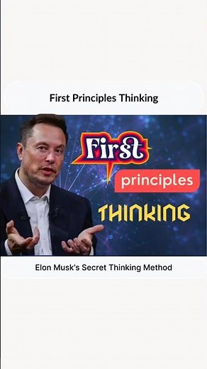 Solve problems like Elon Musk | First Principles Thinking🤔 #shorts #students #elonmusk #thinking