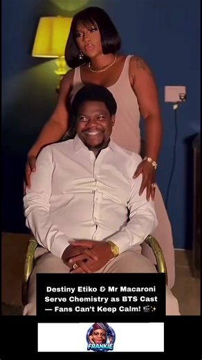 Destiny Etiko & Mr Macaroni Serve Chemistry as BTS Cast — Fans Can’t Keep Calm! 🎬 Aww 🥹 behind-the-scenes moments we didn’t know we needed! Nollywood powerhouse Destiny Etiko and comedy king Mr Macaroni spotted on set giving pure vibes and effortless chemistry 🎥🔥 From laughter to iconic scenes loading… this combo is about to be a fan favorite 💯 We’re officially seated for whatever they’re cooking 👀🍿 Would you watch a full movie with these two as lead characters? 👇 @destiny etiko @Mr Maca