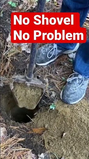 How to dig a hole for a post.
