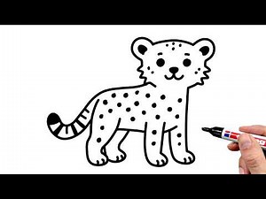 How to Draw a Cheetah (EASY)