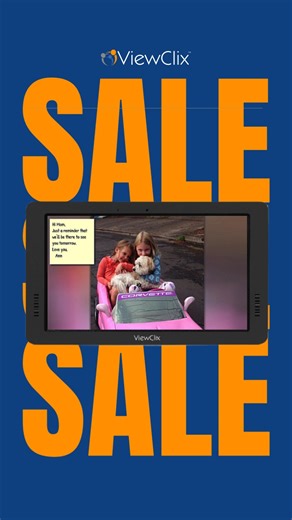 Enjoy ViewClix's biggest sale of the year and help Grandma stay connected to family! #viewclix #SeniorCare #alzheimersawareness #seniortech #Caregiving #caregiver #EndAlz #DementiaSupport #snowapproach #caregiversupport | ViewClix