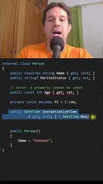 What's the difference between init and const in C#?
