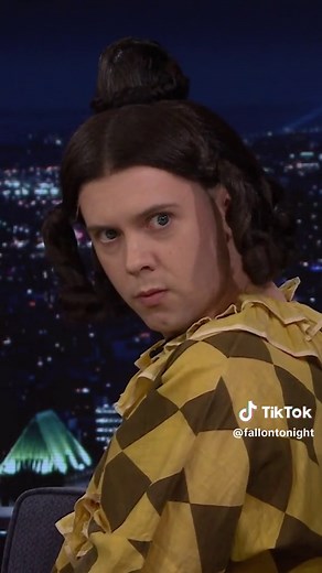Jimmy tries on @Cole Escola’s bratty Oh, Mary wig! #FallonTonight #TonightShow #ColeEscola #OhMary #JimmyFallon