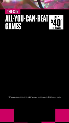 ALL🕹️YOU🕹️CAN🕹️WIN! The fun-time savings don’t stop with $40 All-You-Can-Beat Games and $10 off cocktail towers from Thu-Sun! Zap zap zap… | The Rec Room