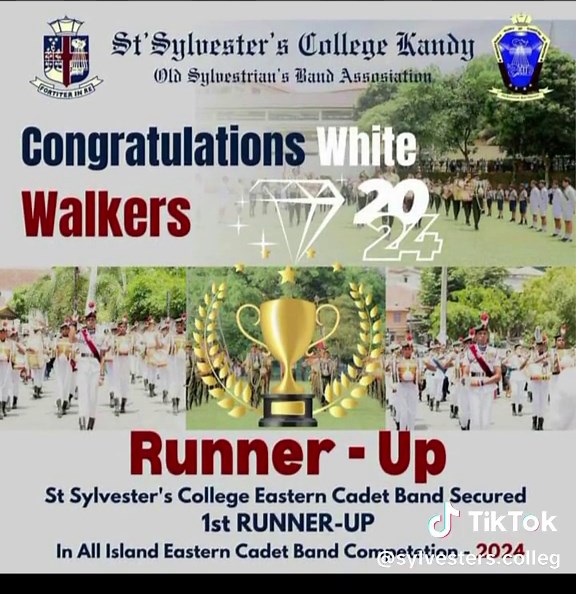 Congratulations! St. Sylvester's College Eastern Cadet Band has become the Runner-up in the All Island Eastern Cadet band competitions in 2024.. ❤️❤️❤️ A big salute to us for proudly securing 2nd place at the All Island Eastern Cadet Band Assessment Camp 2024! As the first-ever Eastern Cadet Band in Sri Lanka, this victory is more than just about music—it’s about leadership, discipline, and unwavering dedication🇳🇱 We extend our best wishes to all participant bands for their spirit, determinati