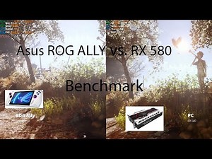 Asus ROG Ally Z1 extreme vs. RX 580 various Benchmarks