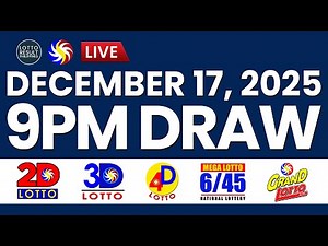 LIVE 9PM PCSO LOTTO RESULTS TODAY DECEMBER 17, 2025 | SWERTRES EZ2