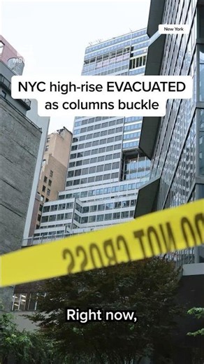 NYC high-rise EVACUATED as columns buckle