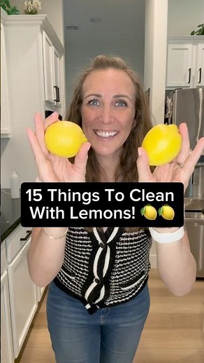 Unlock the power of lemons for a sparkling home! 🍋✨ 15 amazing ways to clean with lemons! #cleaning