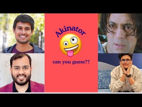 Akinator VS Triggered Insaan, Dhruv Rathee & Salman Khan 😂🔥