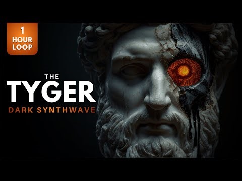1 Hour Dark Synthwave Focus Music 🌌 The Tyger (William Blake) | Deep Study Mix