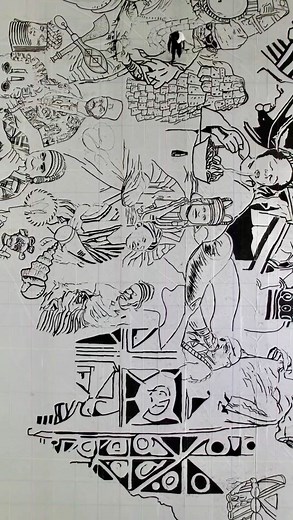 Unity in Diversity. 💚🇳🇬 Dr. Fola David has officially broken the Guinness World Record for the largest drawing by an individual. He surpassed the previous record of 629.98 square meters held by Ravi Soni from India. But he isn’t stopping there – his goal is to cover over 1000 square meters, and he’s already at an impressive 689 square meters. The monumental artwork, titled “Unity in Diversity,” showcases Nigeria’s diverse cultures through a detailed map of the country 🇳🇬. This initiative is