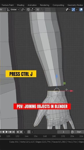 Join Objects in Blender under 10 seconds!