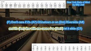 New York State of Mind (no capo) by Billy Joel play along with scrolling guitar chords and lyrics Chords - ChordU