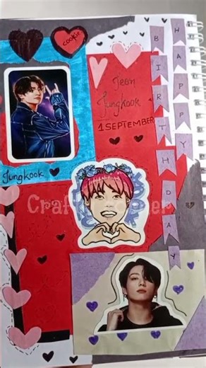 my bts journal (part 2) 💜/bts theme journal 🤍#bts #shorts #diy