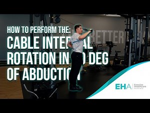 How To Perform Cable Shoulder Internal Rotation in 90 Degrees of Abduction