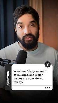 What are Falsy values in Javascript ? #coding #javascript