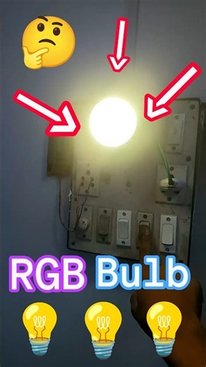 ​Magic RGB LED Bulb Testing and Disassembly ⚡ #shorts #shortsfeed #ytshorts #viral