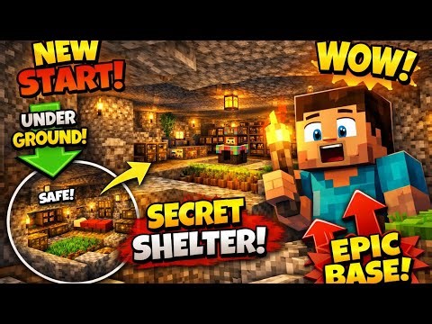 Minecraft playing for the first time ever, building little zombie shelter